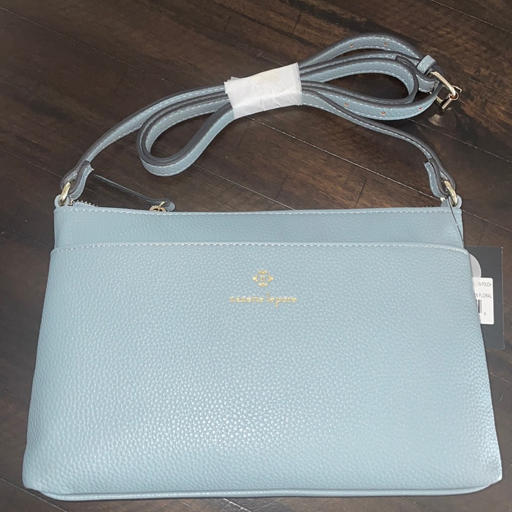 Grey Nanette Lepore grey leather crossbody bag